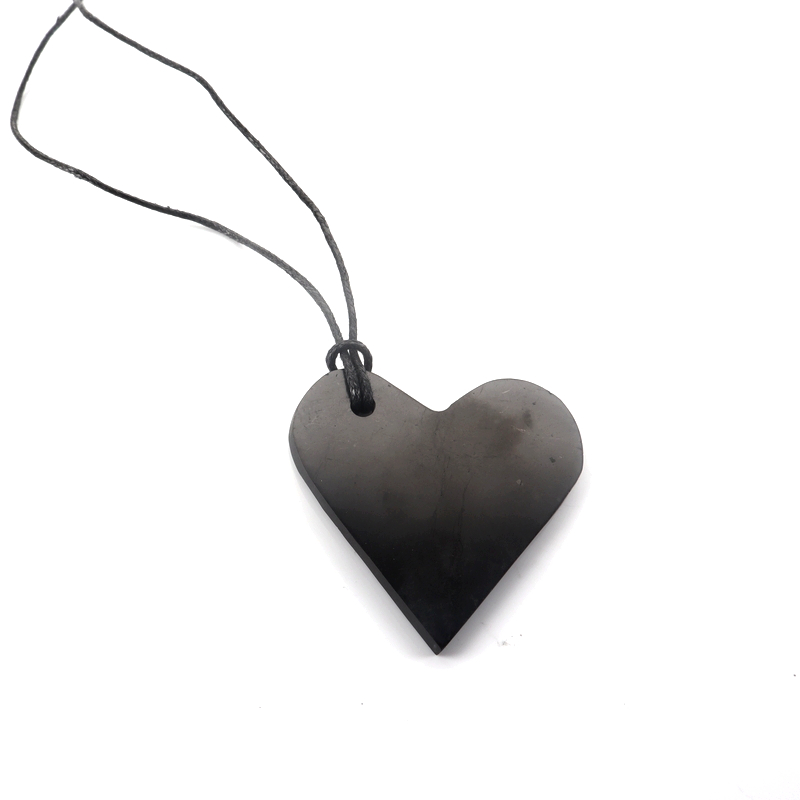 shungite heart pendant